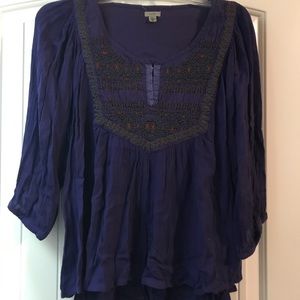 Anthropologie 3/4 sleeve shirt